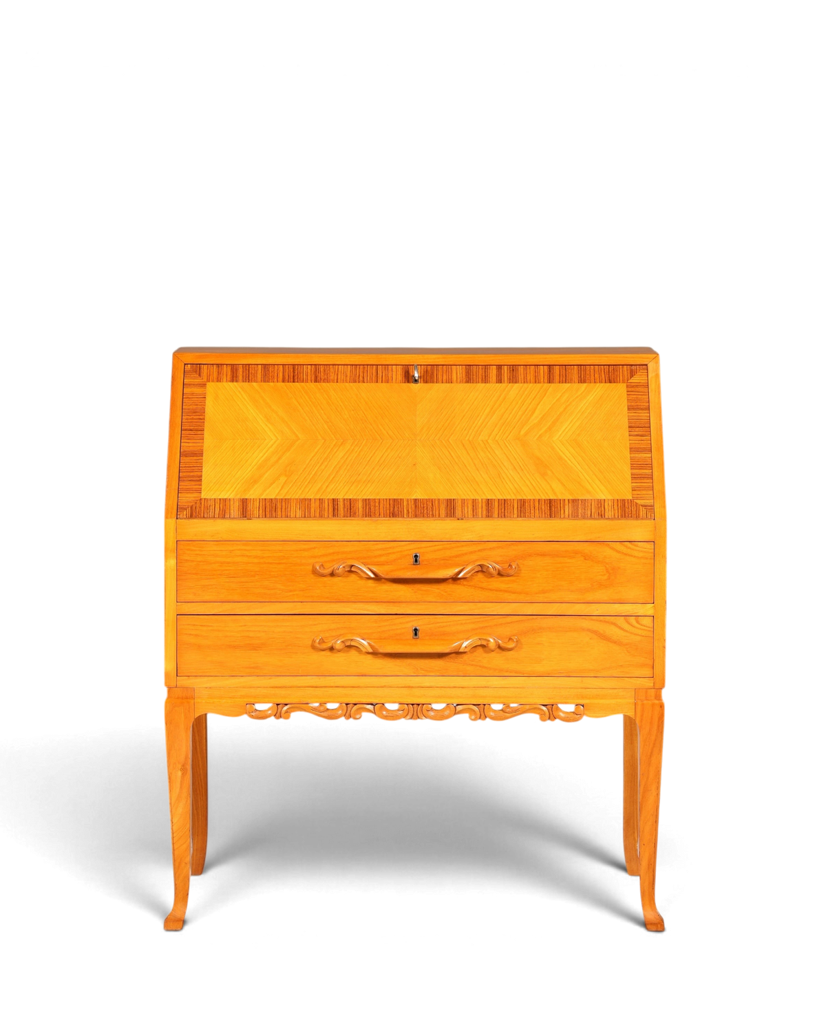 Wunderschöner Sekretär um 1930 Büro Kommode Schreibkommode Kirschholz Schreibtisch
