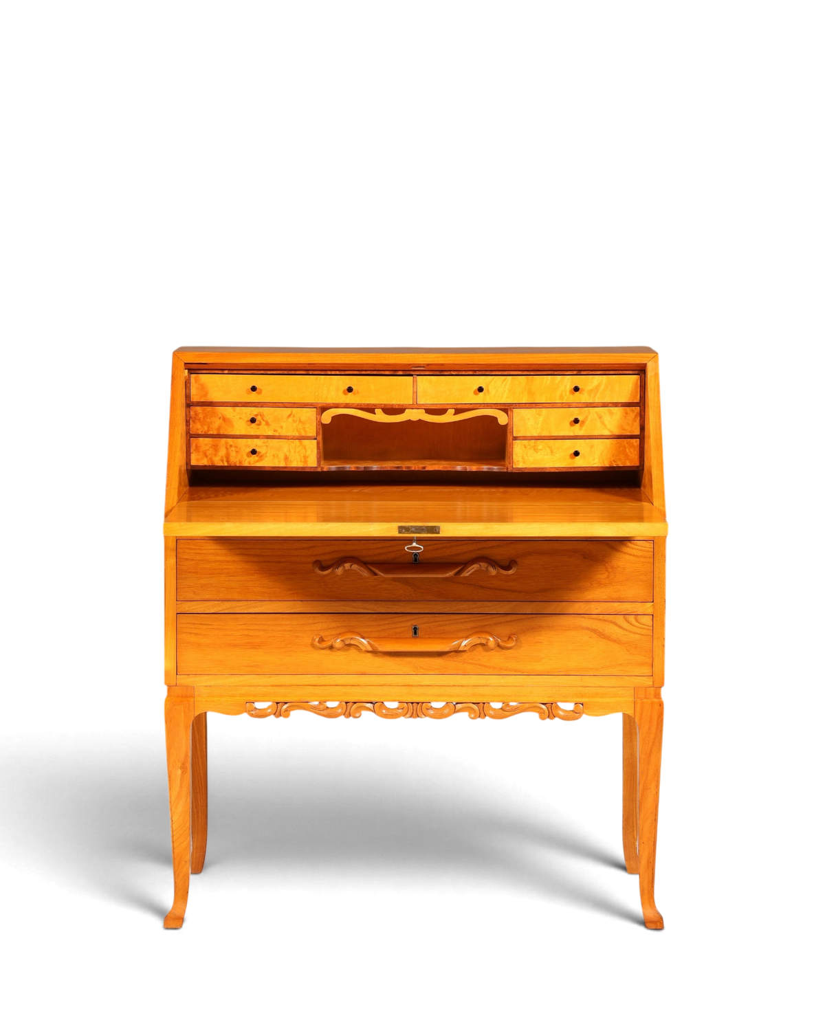 Wunderschöner Sekretär um 1930 Büro Kommode Schreibkommode Kirschholz Schreibtisch