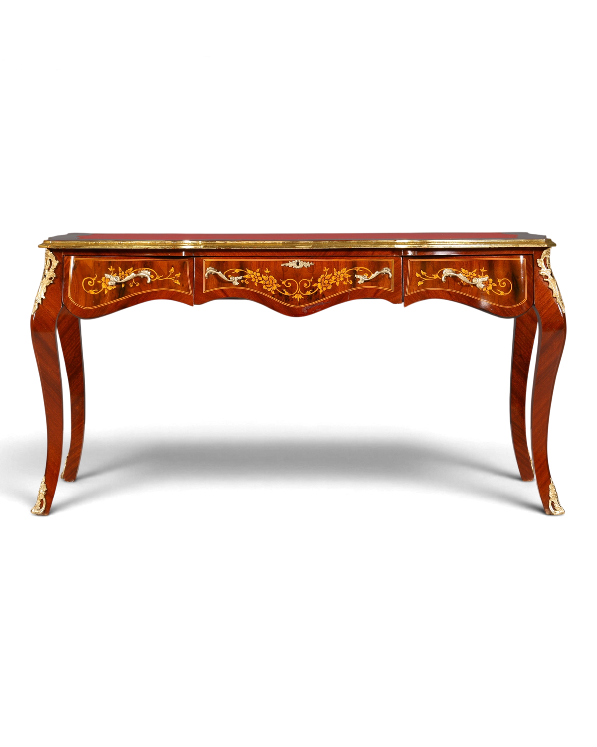 Prächtiger Louis XV Stil Schreibtisch French Desk Antik Stil Bürotisch