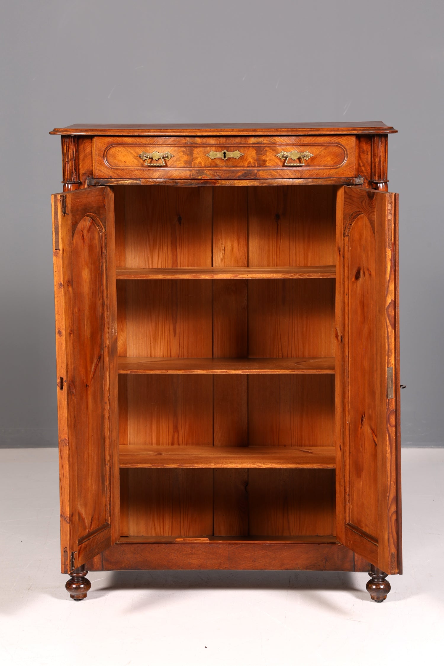 Wunderschöner Louis Philippe Schrank Gründerzeit Vertiko Highboard Antik um 1880