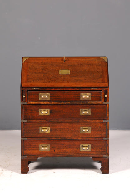 Wunderschöner Maritimer Sekretär Englisch Schreibkommode Echt Holz Schreibtisch Antik Vintage