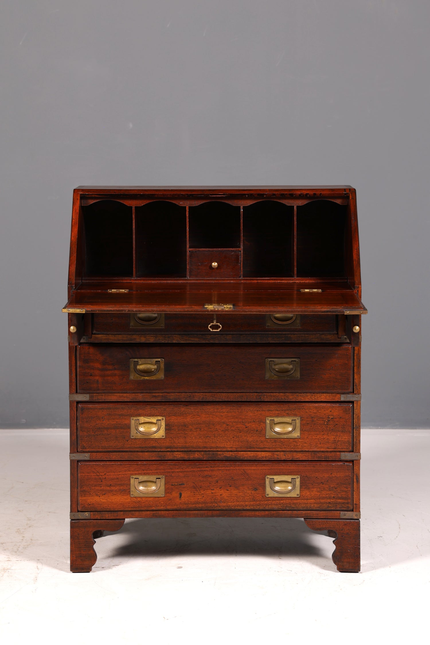 Wunderschöner Maritimer Sekretär Englisch Schreibkommode Echt Holz Schreibtisch Antik Vintage