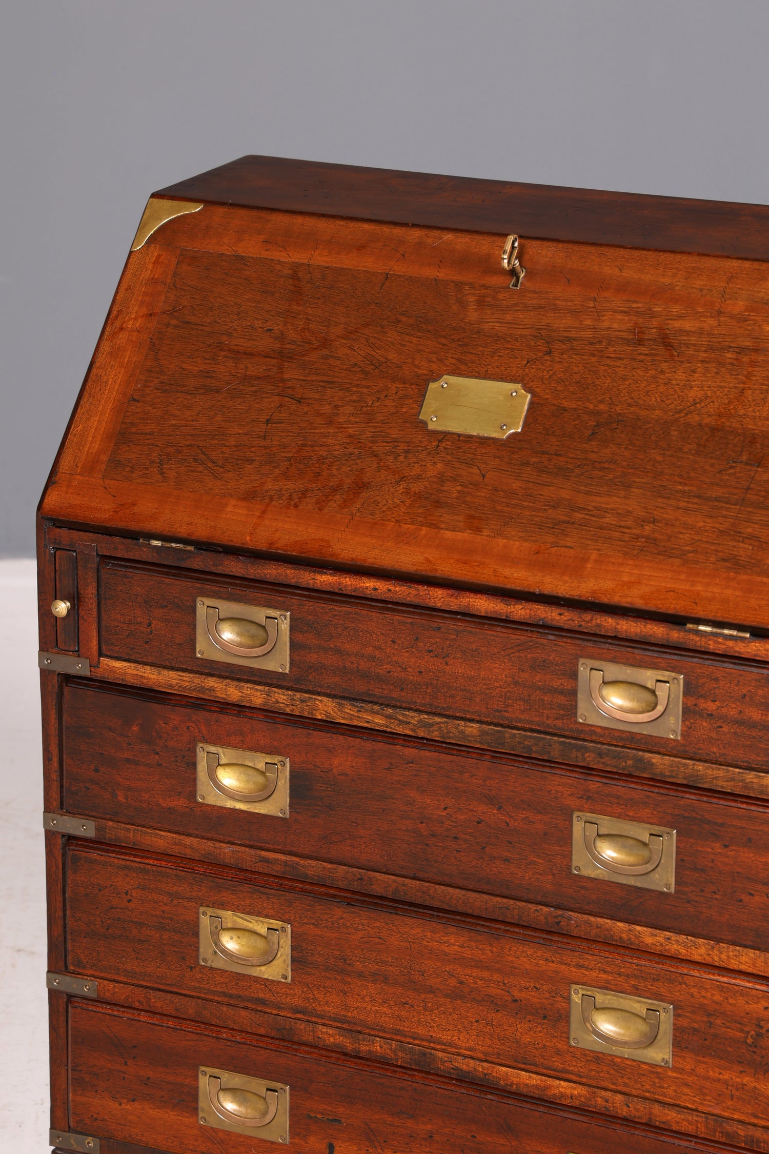 Wunderschöner Maritimer Sekretär Englisch Schreibkommode Echt Holz Schreibtisch Antik Vintage
