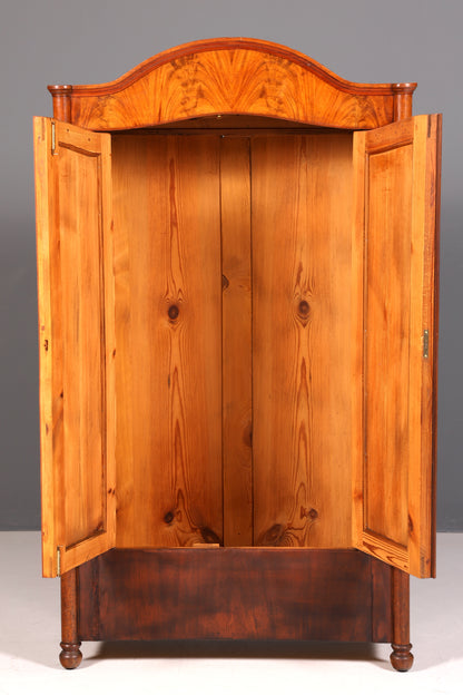 Edler Louis Philippe Schrank Antik Gründerzeit Kleiderschrank Wäscheschrank um 1880