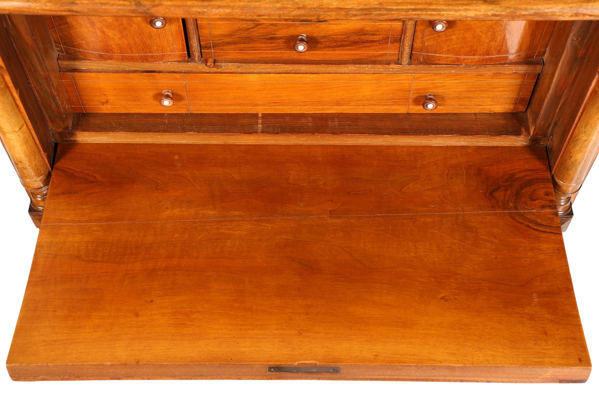 Stilvoller Gründerzeit Sekretär Vertiko Highboard Louis Philippe Kommode Sekretär Schrank um 1880