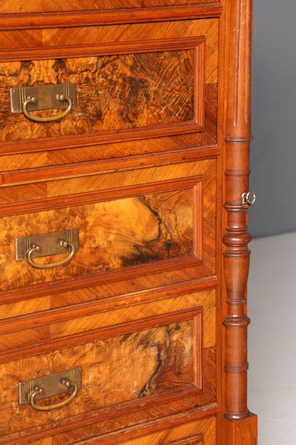 Wunderschönes Gründerzeit Vertiko Louis Philippe Kommode Chiffoniere um 1880 Schubladenkommode