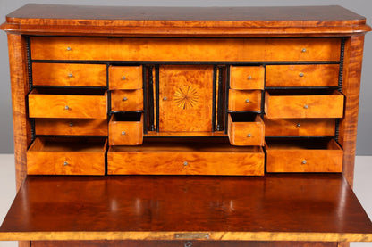 Wunderschöner Original Biedermeier Sekretär um 1860 Kommode Antik Bürokommode