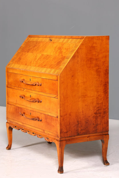 Edler Sekretär um 1930 Büro Kommode echt Holz Sekretär Schreibtisch Kommode
