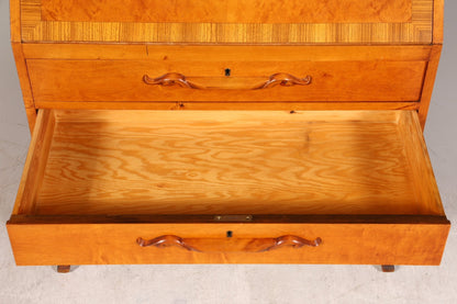 Edler Sekretär um 1930 Büro Kommode echt Holz Sekretär Schreibtisch Kommode