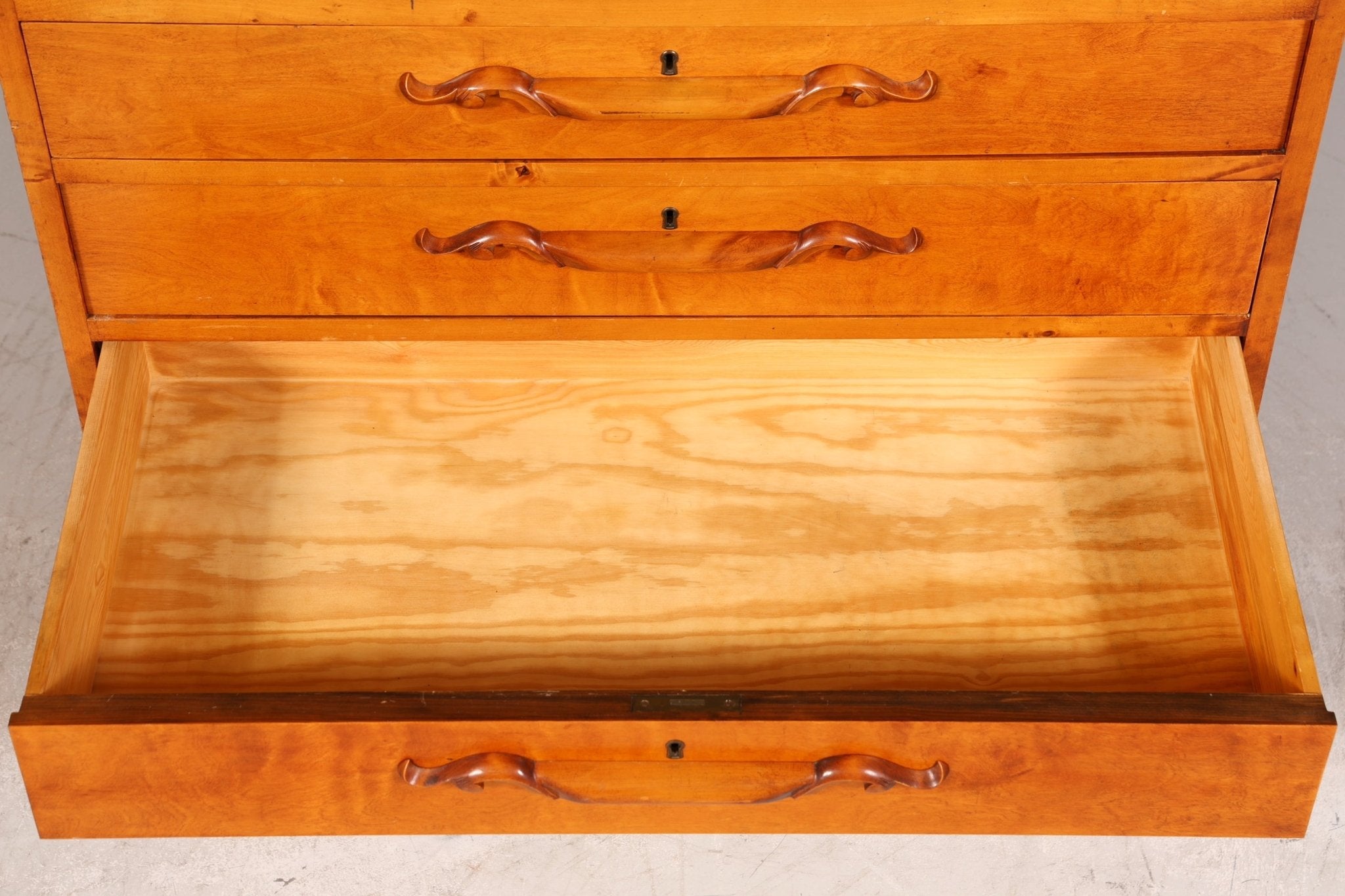 Edler Sekretär um 1930 Büro Kommode echt Holz Sekretär Schreibtisch Kommode