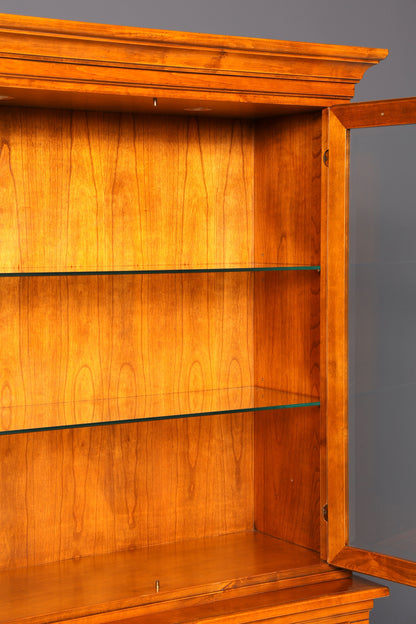 Edle Original Selva Vitrine Villa Borghese Antik Stil Massivholz Buffet Schrank Bibliothek
