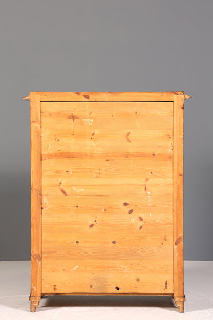 Beautiful Art Nouveau Secretary Walnut Gründerzeit Vertiko Antique Chest of Drawers around 1900