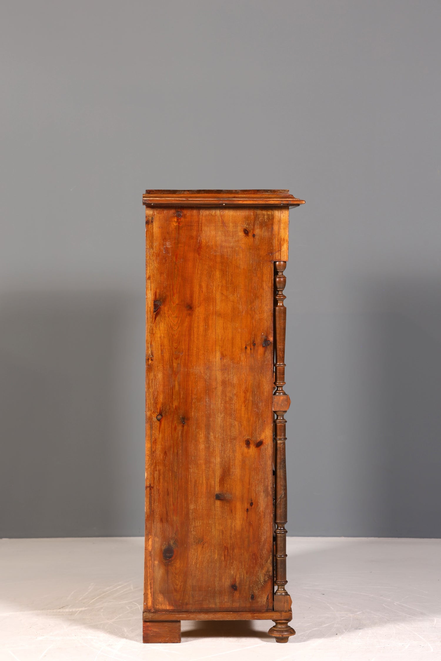 Beautiful Art Nouveau Secretary Walnut Gründerzeit Vertiko Antique Chest of Drawers around 1900