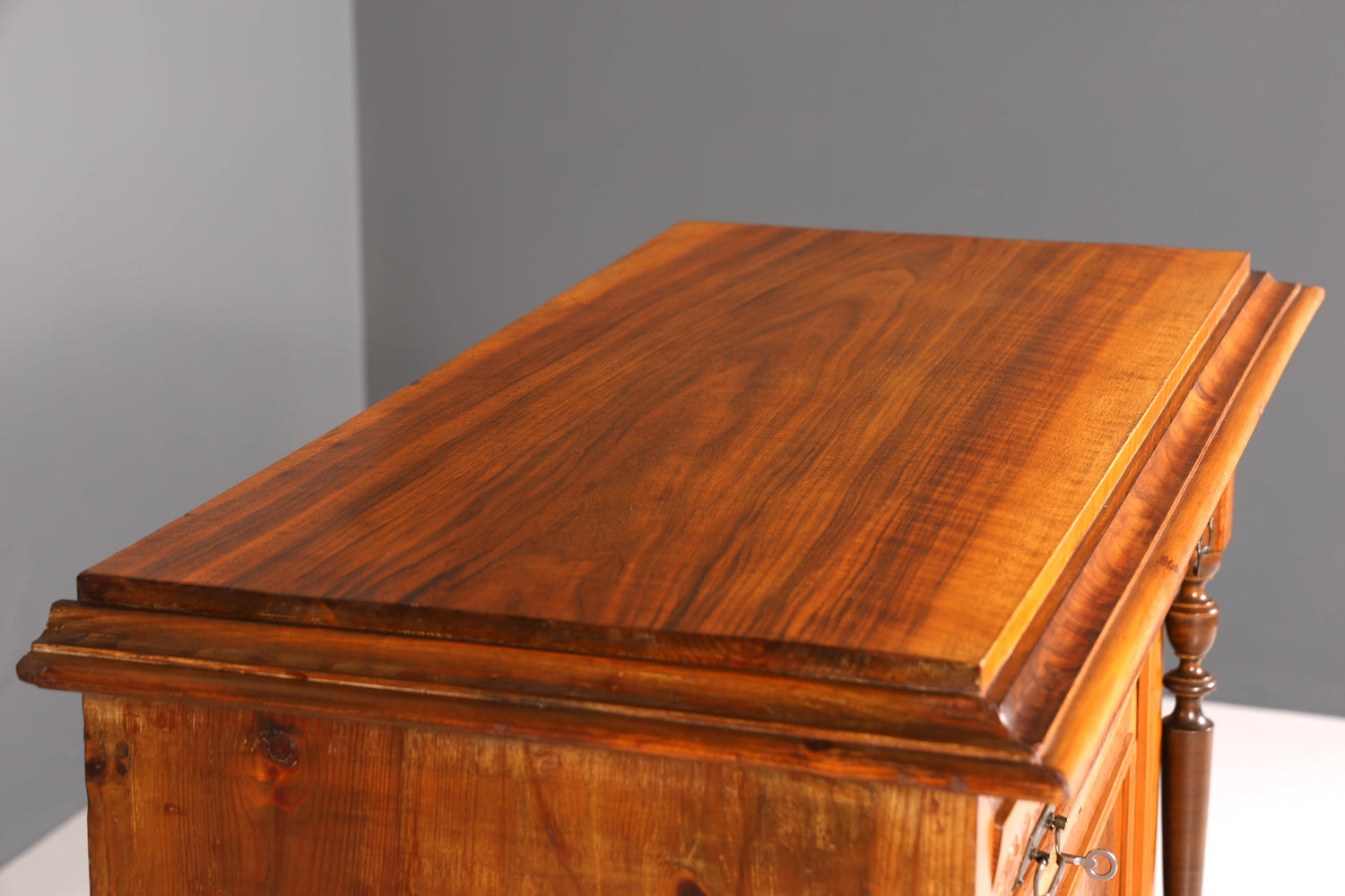 Beautiful Art Nouveau Secretary Walnut Gründerzeit Vertiko Antique Chest of Drawers around 1900