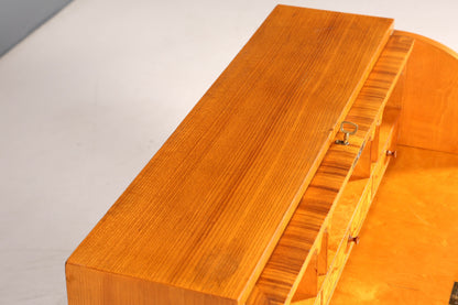 Stilvoller Rollladensekretär um 1930 Büro Kommode Kirschholz Sekretär Schreibtisch Kommode