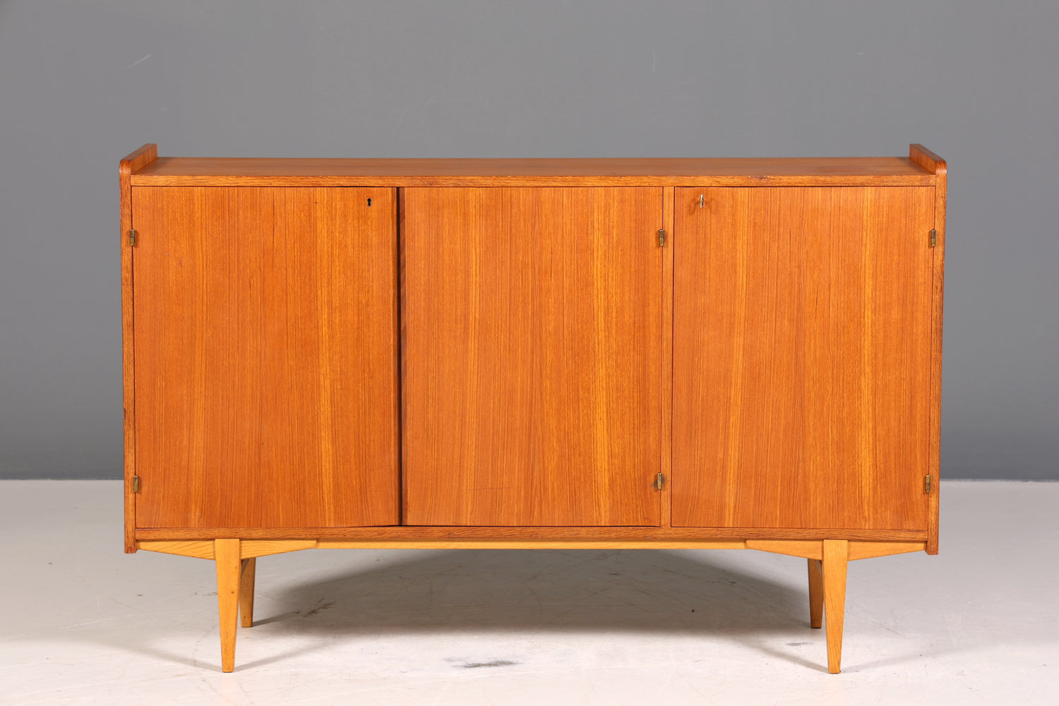 Wunderschönes Mid Century Highboard echt Holz Schrank Büro Kommode 60er Jahre