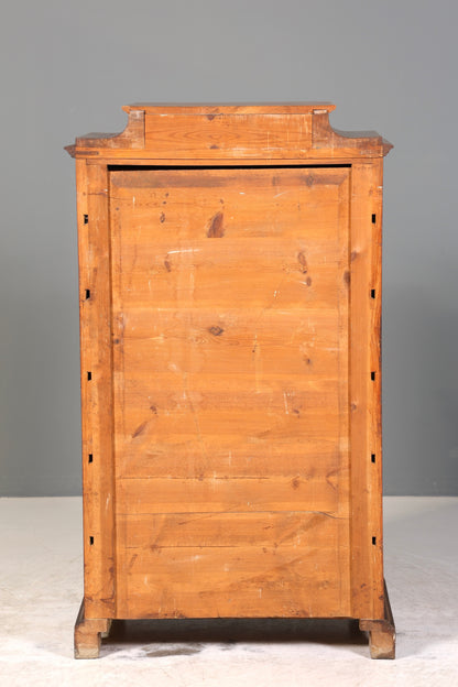 Stilvoller Gründerzeit Sekretär Vertiko Highboard Louis Philippe Chiffoniere Kommode um 1880