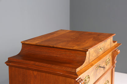 Stilvoller Gründerzeit Sekretär Vertiko Highboard Louis Philippe Chiffoniere Kommode um 1880