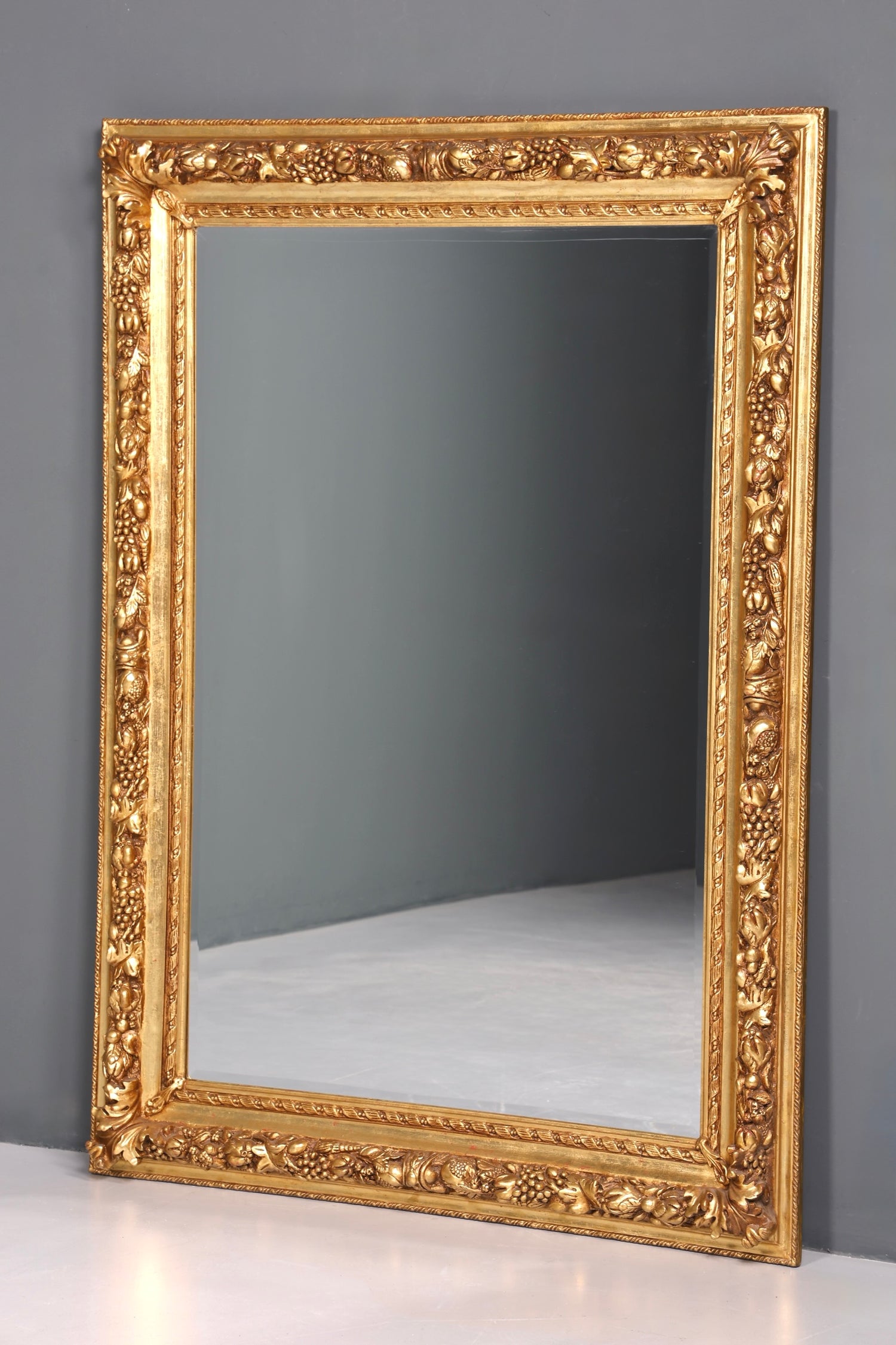 Beeindruckender XXL Prunk Barock Stil Standspiegel Antik Stil Gold Ornament Flurspiegel Spiegel