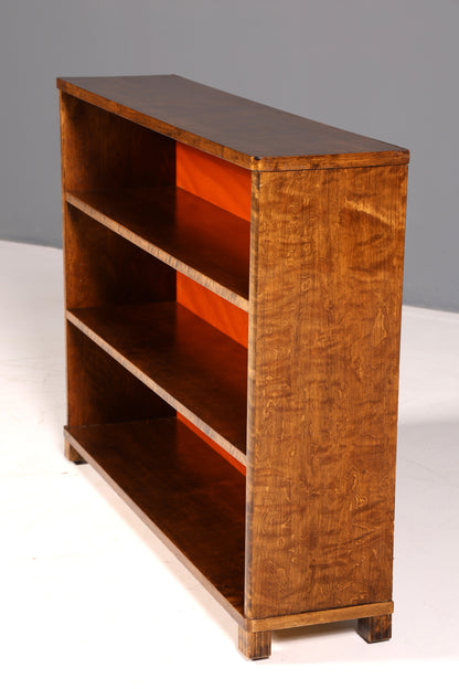 Wunderschönes Art Deco Stil Regal um 1940 Bücherregal Echt Holz Buchablage Vintage