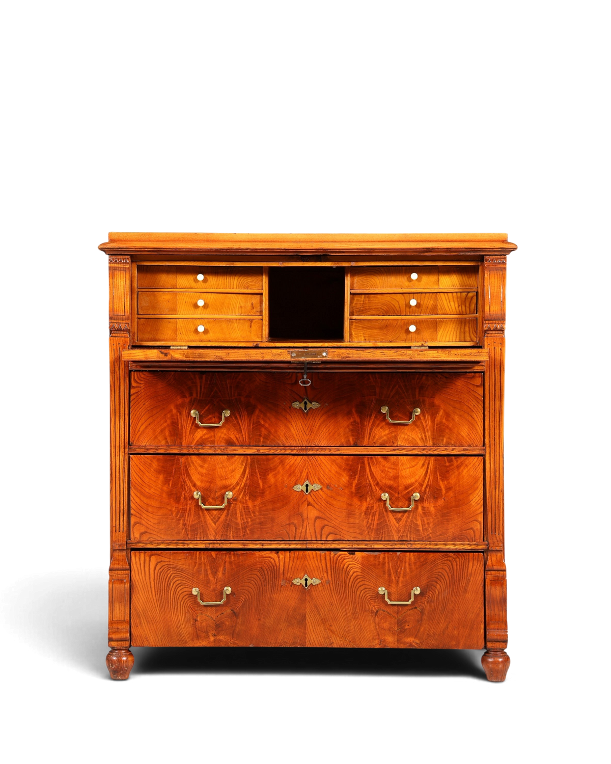 Wunderschöner Gründerzeit Sekretär Vertiko Highboard Jugendstil Kommode Schrank um 1880