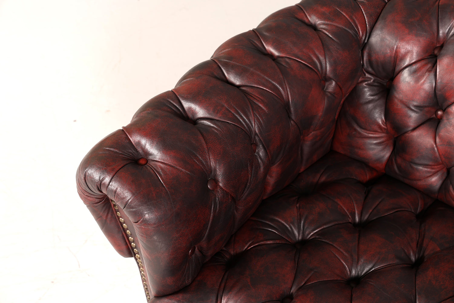 Wunderschöner Original Chesterfield Sessel Englisch Leder Armlehnsessel Herrensessel 1 von 2