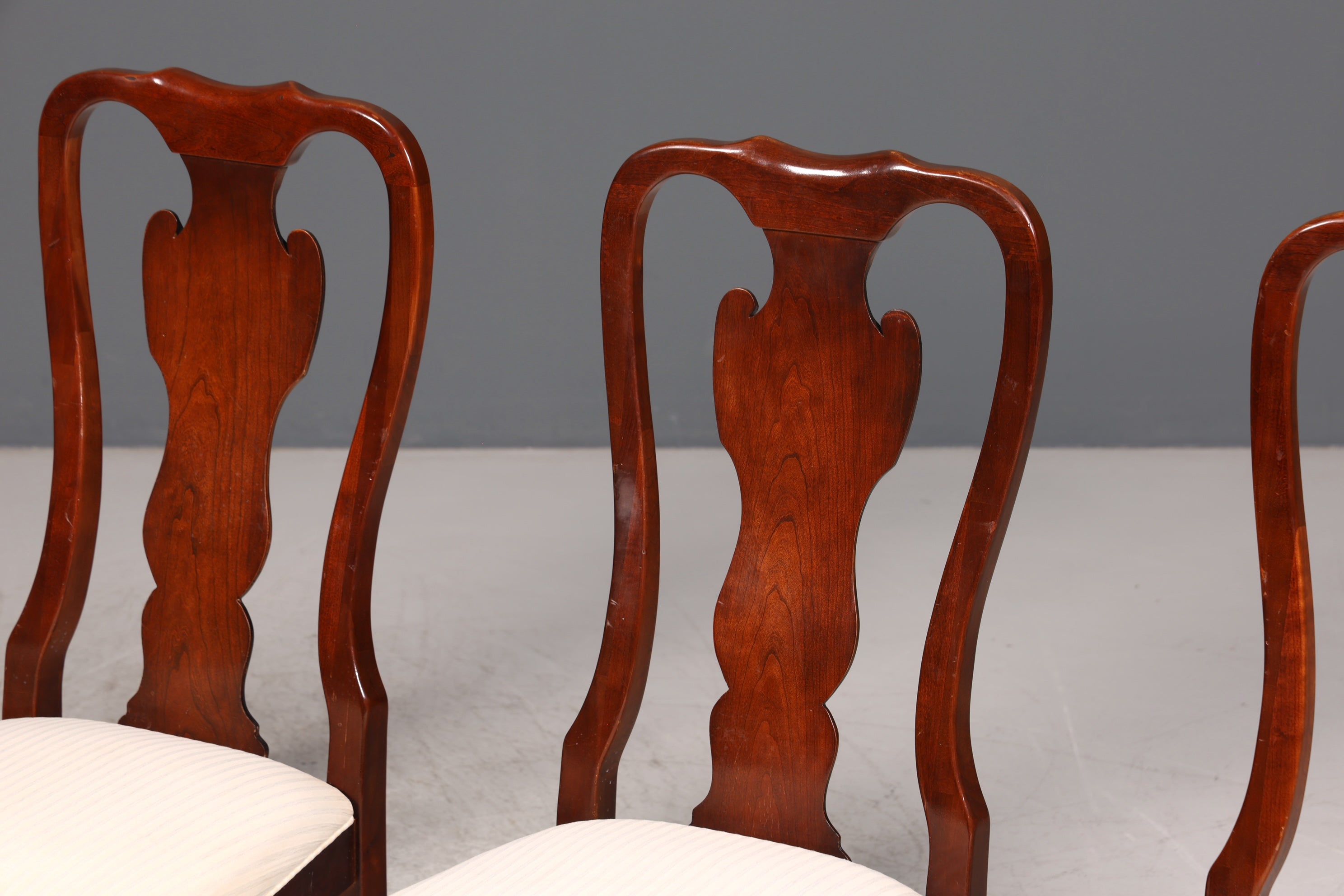 4x Edle Drexel Heritage Stühle Amerikanisch USA Chippendale Stil Stuhlset Küchenstuhl Set Esszimmer Stühle