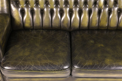 Wunderschönes Original Chesterfield Sofa 3- Sitzer echt Leder Couch Englisch