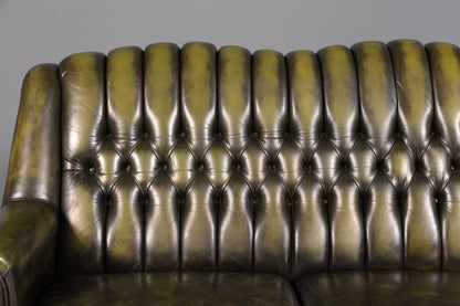 Wunderschönes Original Chesterfield Sofa 3- Sitzer echt Leder Couch Englisch