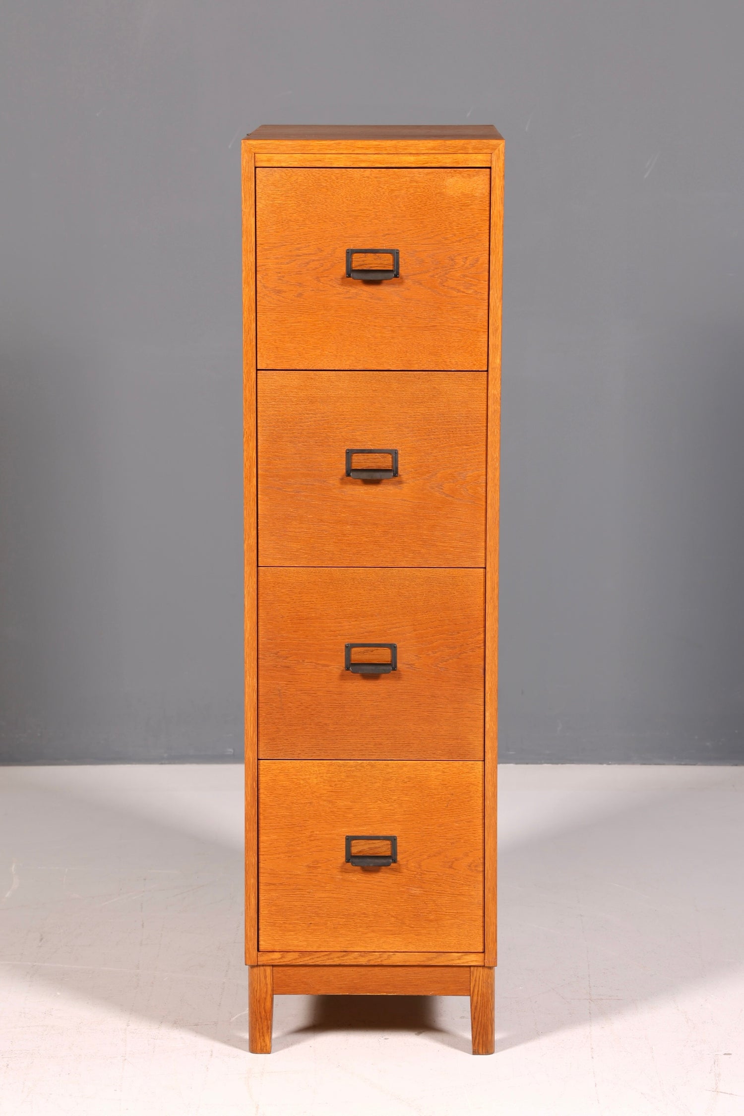 Wunderschöner Mid Century Aktenschrank Kommode Vintage Bauhaus Apothekerschrank Retro Schubladenkommode