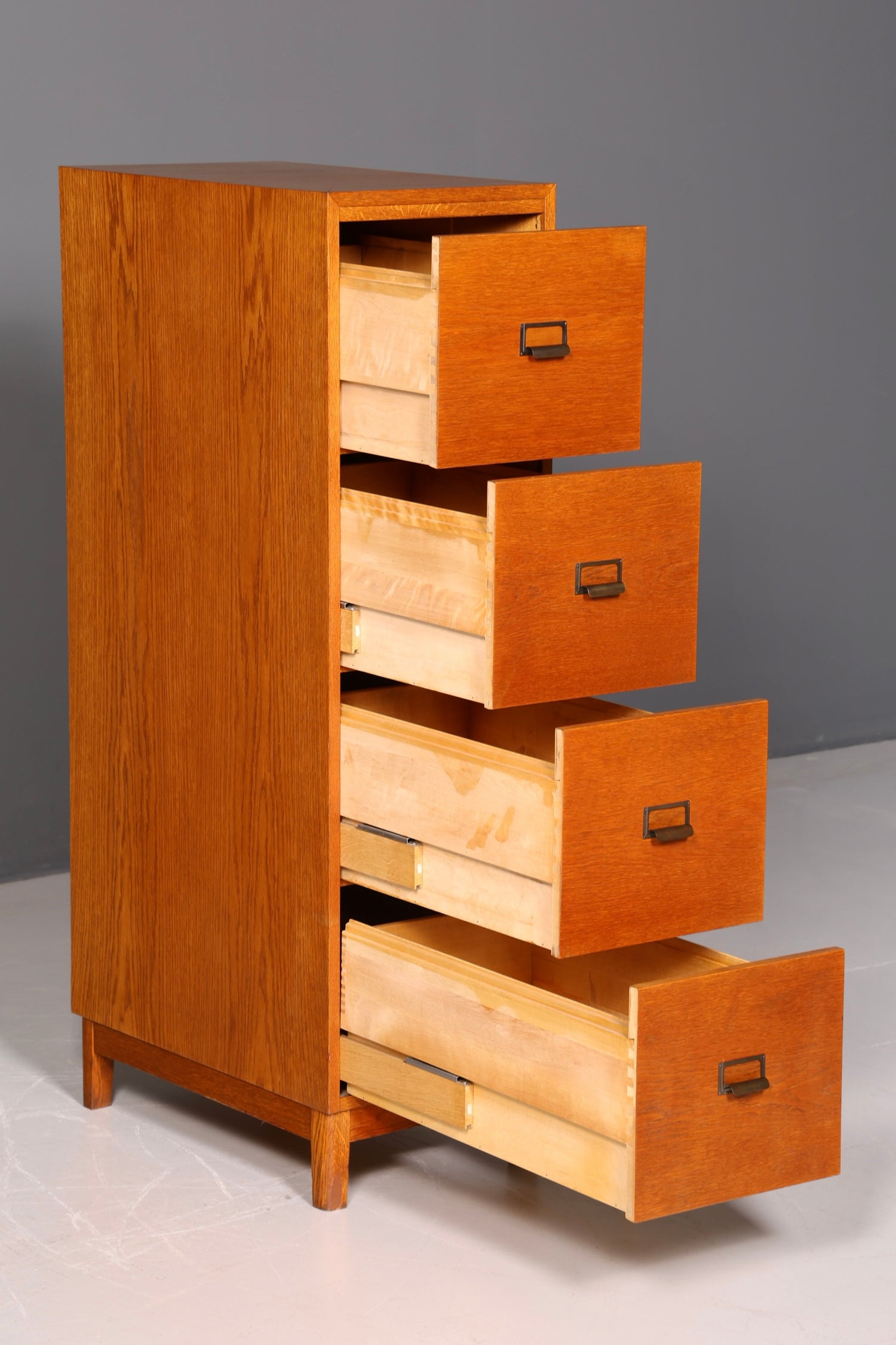 Edler Mid Century Aktenschrank Bauhaus Apothekerschrank Vintage Schubladenkommode Vertiko Retro