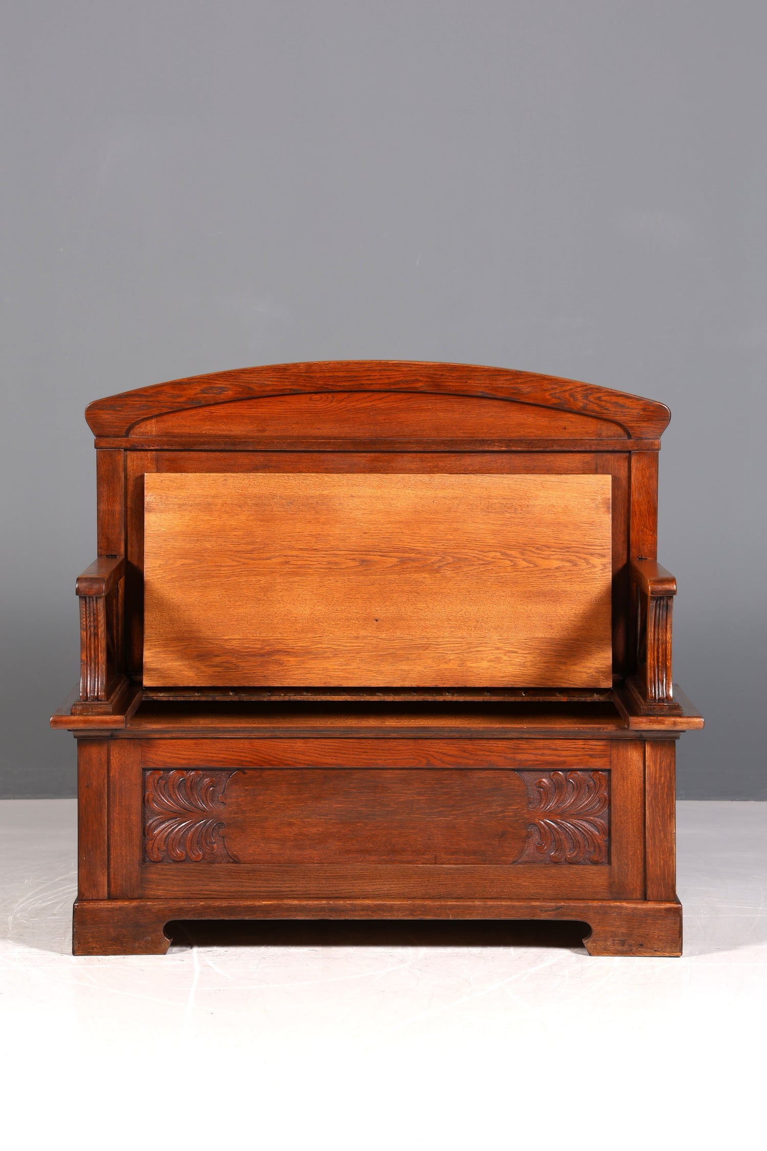 Wunderschöne Jugendstil Sitzbank Antik Bank Truhe Eiche Sofa Holzbank Holztruhe