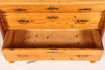 Wunderschöne Gründerzeit Kommode Weichholz Antik um 1880 Landhaus Stil Schubladen Kommode