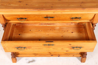 Wunderschöne Gründerzeit Kommode Weichholz Antik um 1880 Landhaus Stil Schubladen Kommode