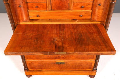 Edler Gründerzeit Sekretär Vertiko Highboard Louis Philippe Kommode Antik um 1880 Schreibsekretär
