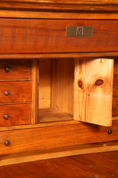 Noble Gründerzeit Secretary Vertiko Highboard Louis Philippe Dresser Antique circa 1880 Writing Secretary
