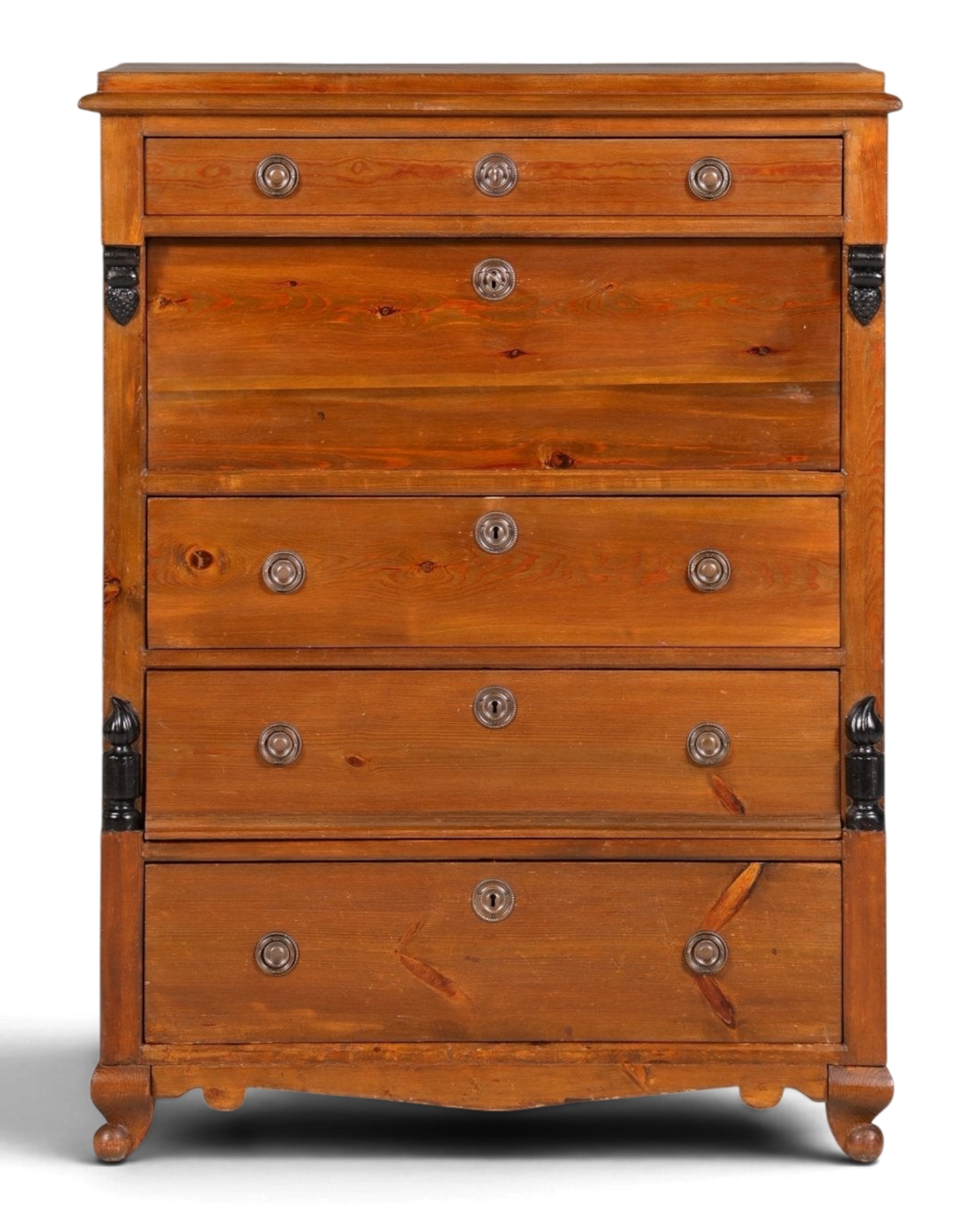 Wunderschöner Antik Sekretär um 1900 Vertiko Weichholz Kommode Landhaus Schreibkommode