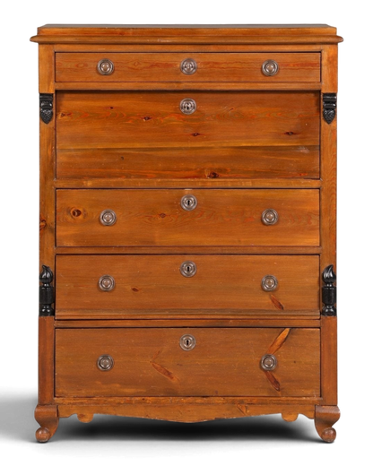 Wunderschöner Antik Sekretär um 1900 Vertiko Weichholz Kommode Landhaus Schreibkommode