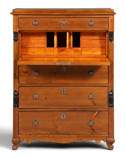 Wunderschöner Antik Sekretär um 1900 Vertiko Weichholz Kommode Landhaus Schreibkommode
