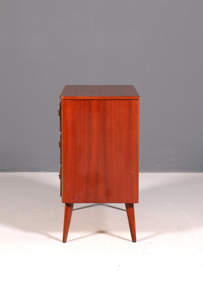 Wunderschöne Mid Century Schubladenkommode Vintage Flurkommode 60s Sideboard Designklassiker Holz