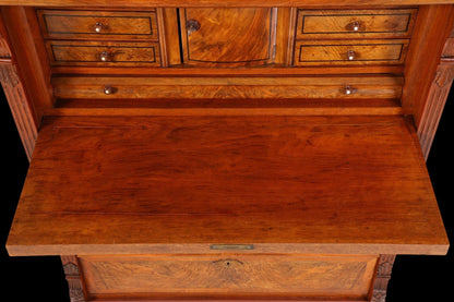 Stilvoller Gründerzeit Sekretär Vertiko Highboard Jugendstil Kommode Schrank um 1880