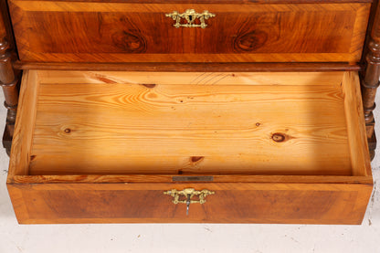 Edler Gründerzeit Sekretär Vertiko Highboard Louis Philippe Kommode um 1880