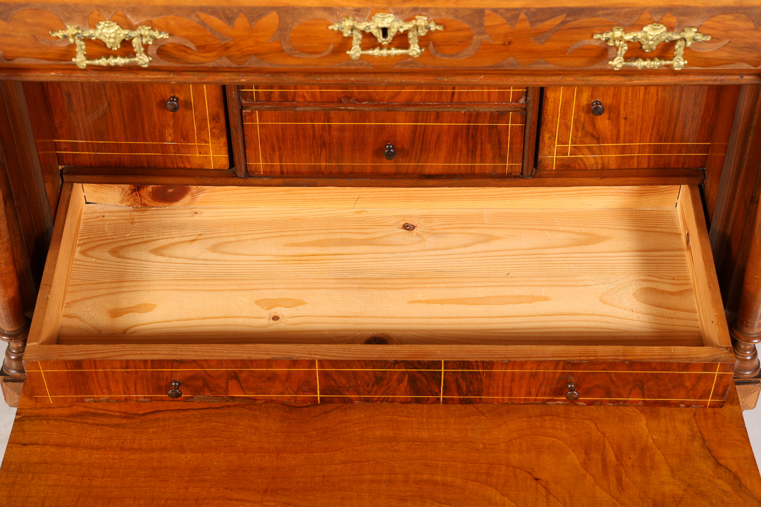 Edler Gründerzeit Sekretär Vertiko Highboard Louis Philippe Kommode um 1880