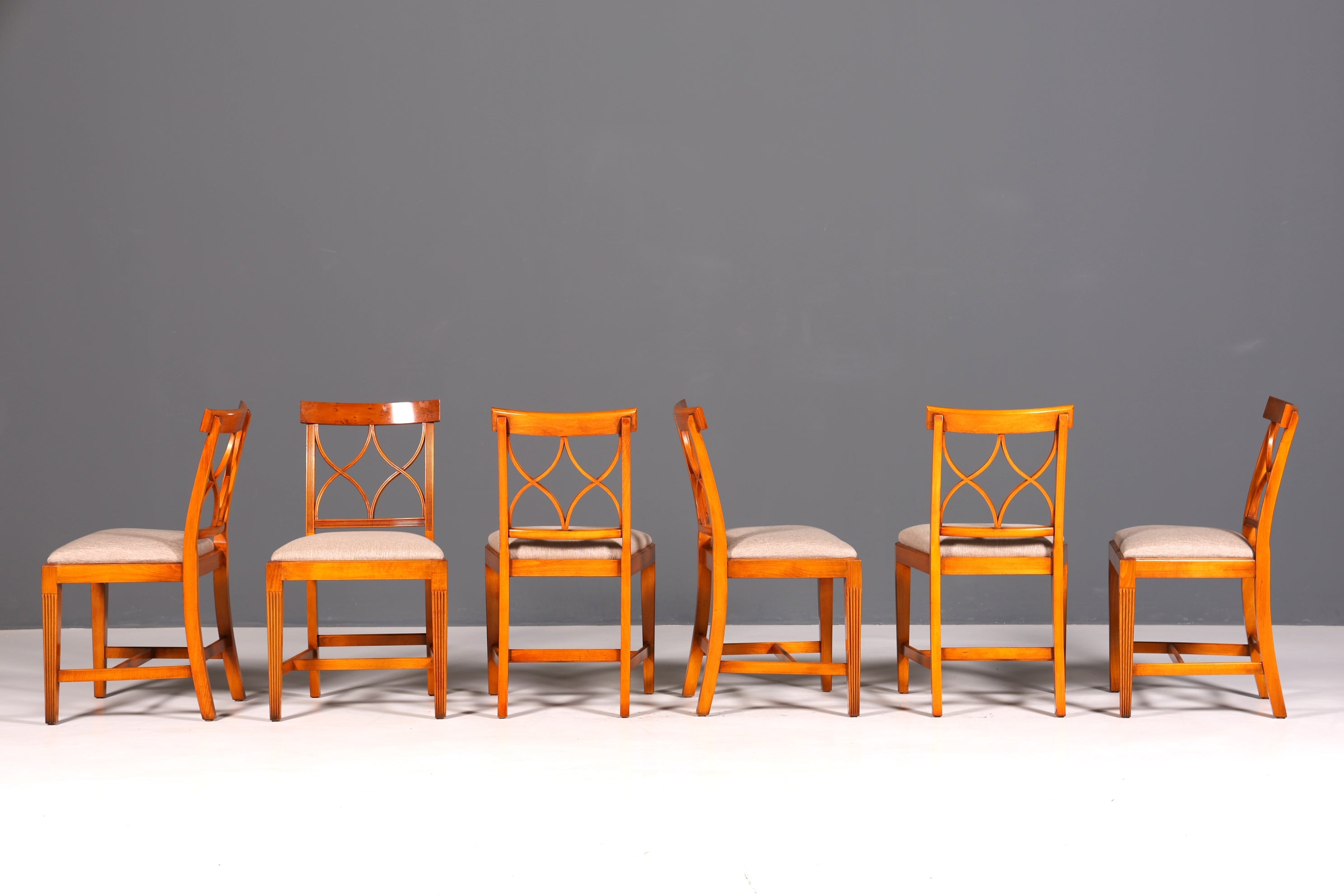 6x Edle Bevan Funell Stühle Englische Reprodux Dining Chairs Antik 60er Jahre Küchenstühle Stuhlset