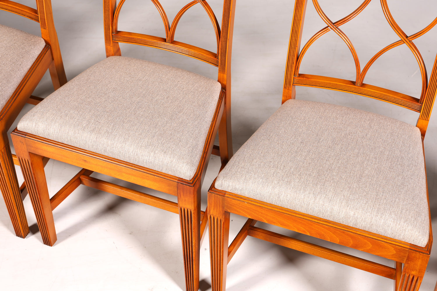 6x Edle Bevan Funell Stühle Englische Reprodux Dining Chairs Antik 60er Jahre Küchenstühle Stuhlset