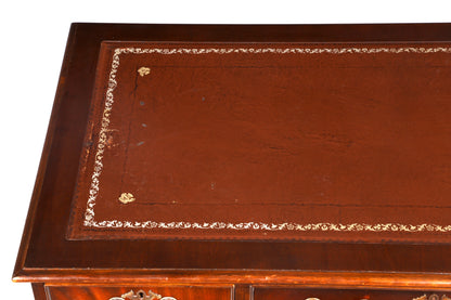 Wunderschöner Englischer Schreibtisch echt Lederauflage Bürotisch Antik Stil Office Desk