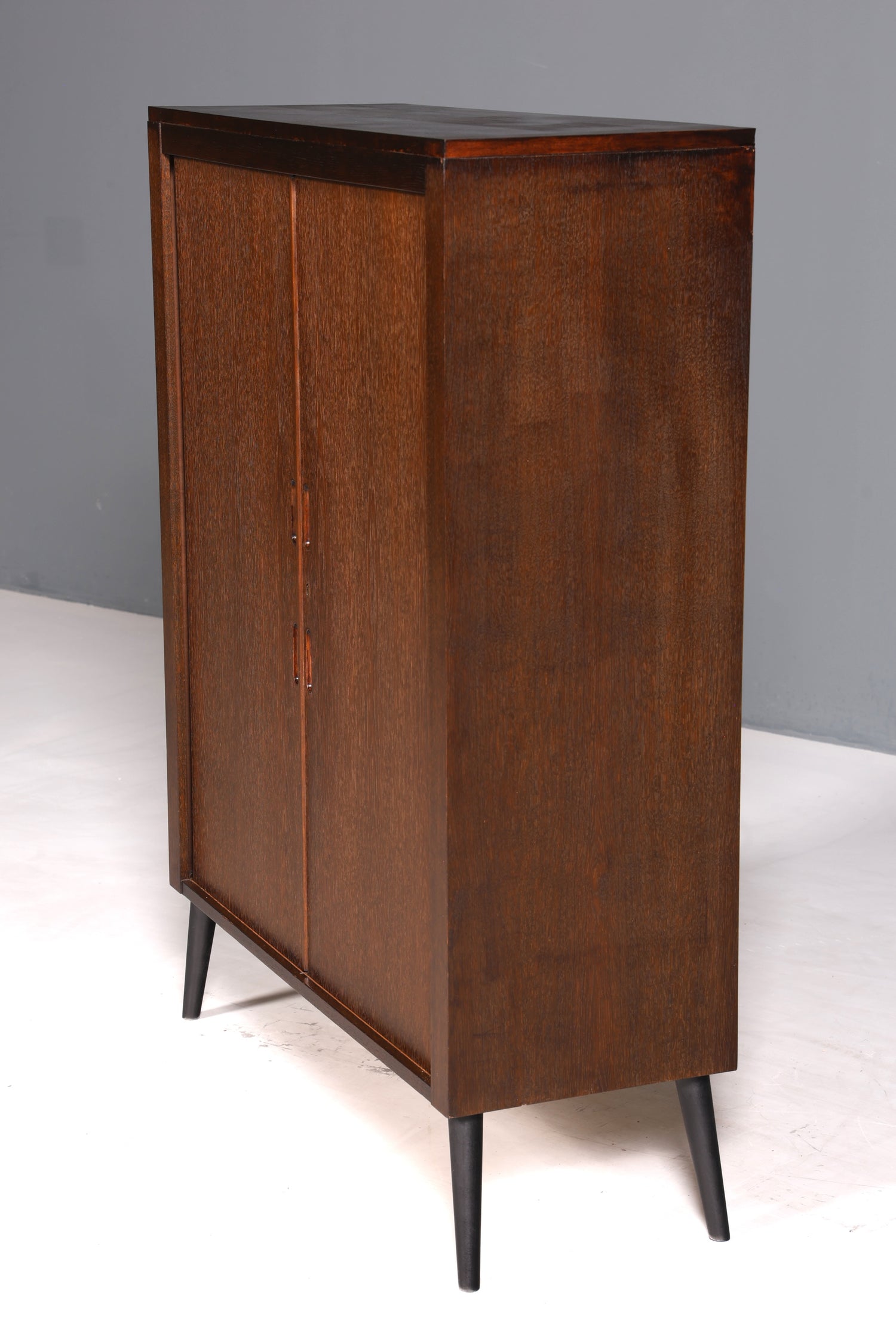 Wunderschöner Mid Century Schrank 60s Original Stehroll Aktenschrank Wäscheschrank Büroschrank