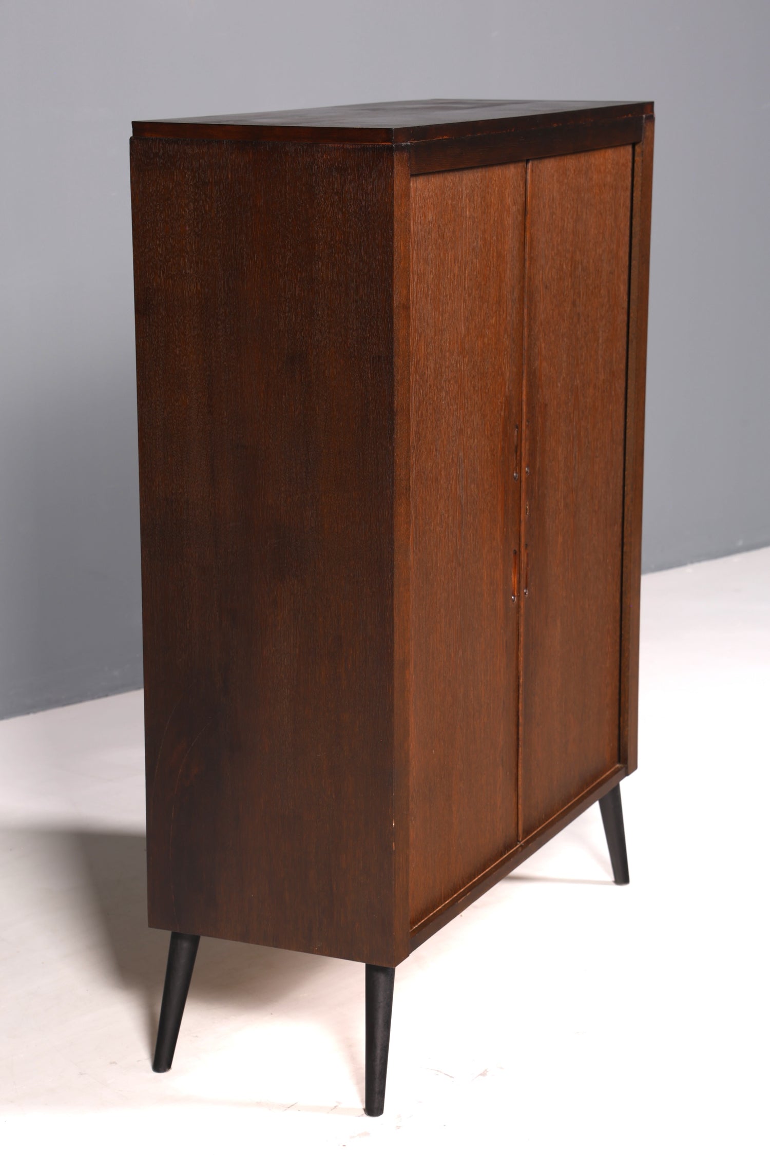 Wunderschöner Mid Century Schrank 60s Original Stehroll Aktenschrank Wäscheschrank Büroschrank