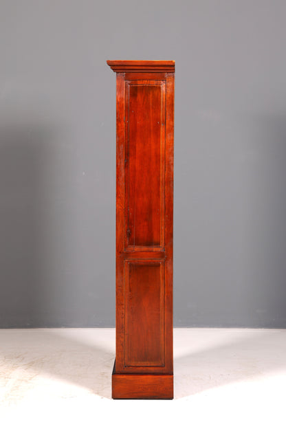 Wunderschönes Bücherregal mit Weinregal Standregal Kolonialstil Regal Weinschrank Bücherschrank Massivholz