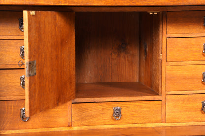 Wunderschöner Jugendstil Sekretär Gründerzeit Vertiko Antik Kommode um 1900 Eiche Massiv